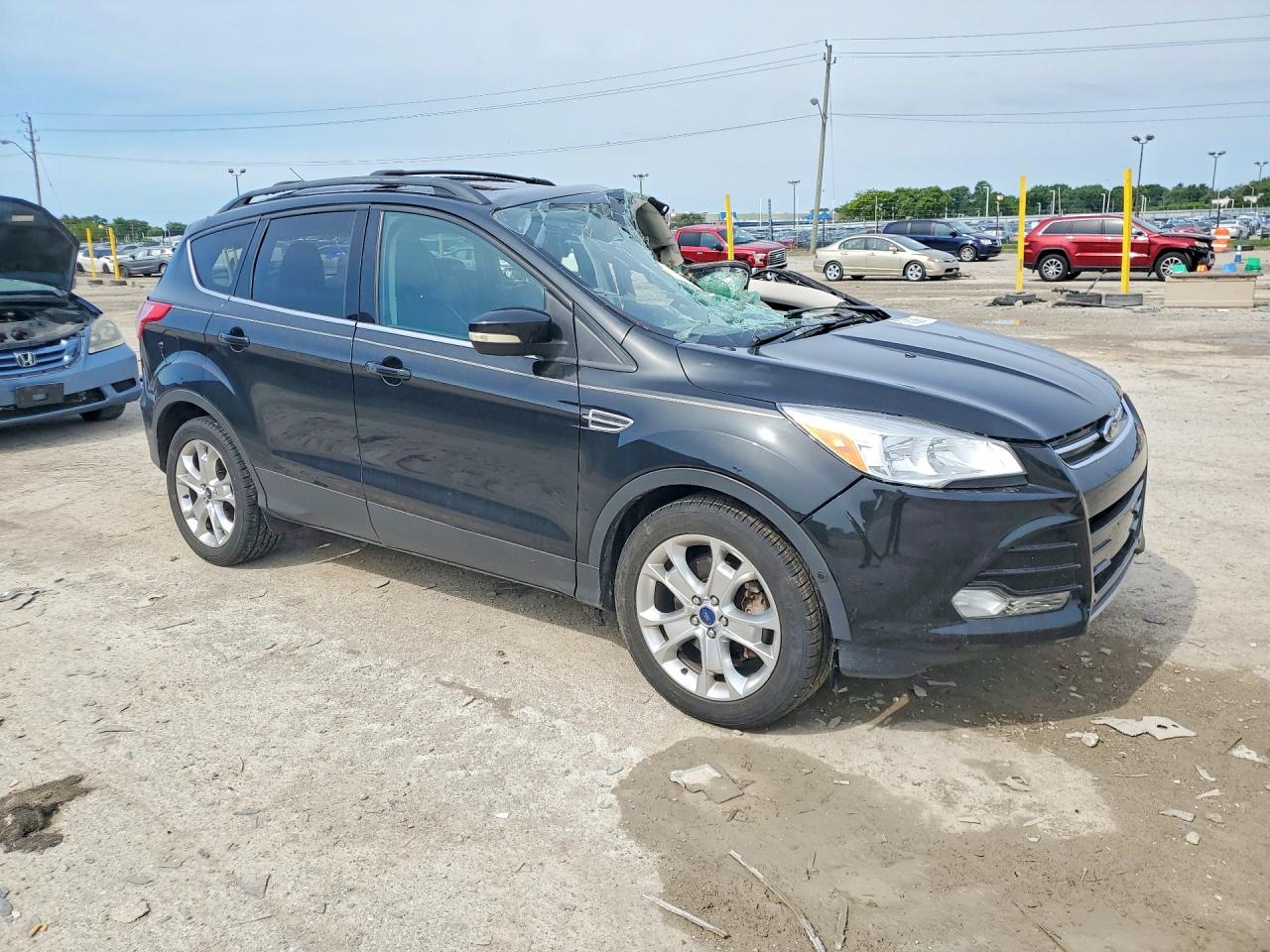 2013 Ford Escape Sel Black vin: 1FMCU0H92DUD36070