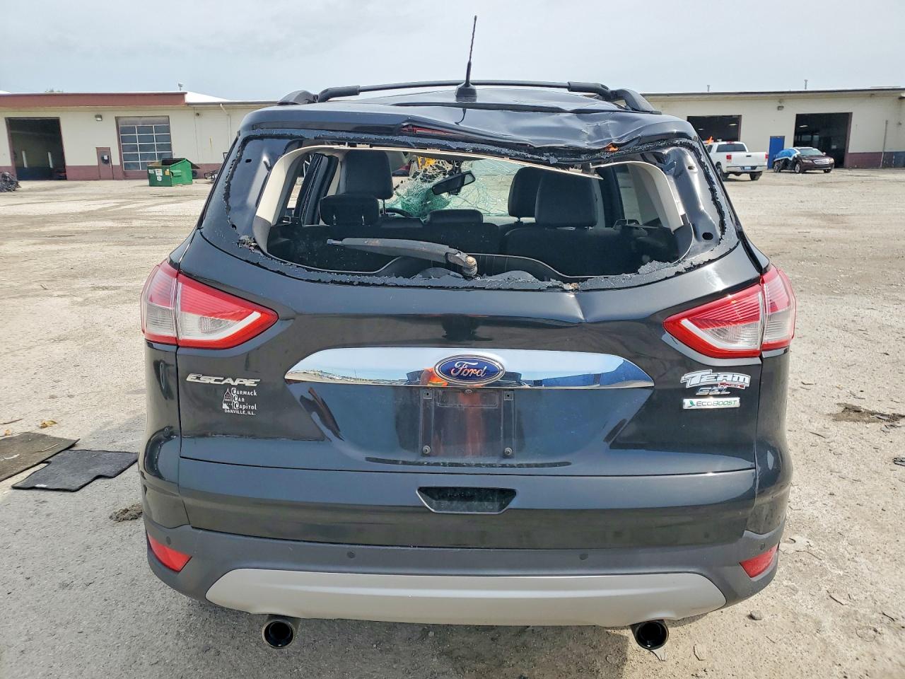2013 Ford Escape Sel Black vin: 1FMCU0H92DUD36070