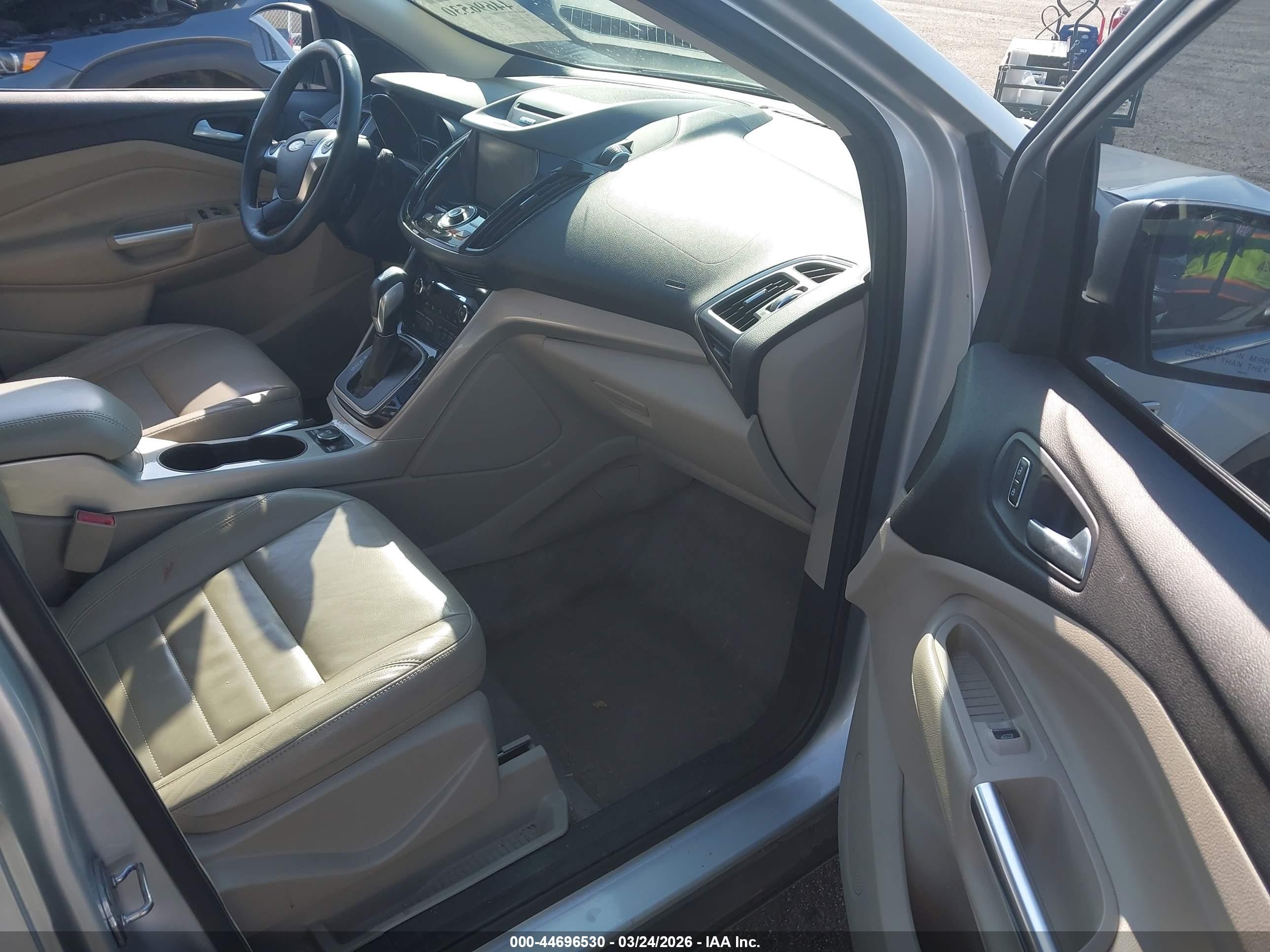 2013 Ford Escape Sel Silver vin: 1FMCU0H93DUA29071