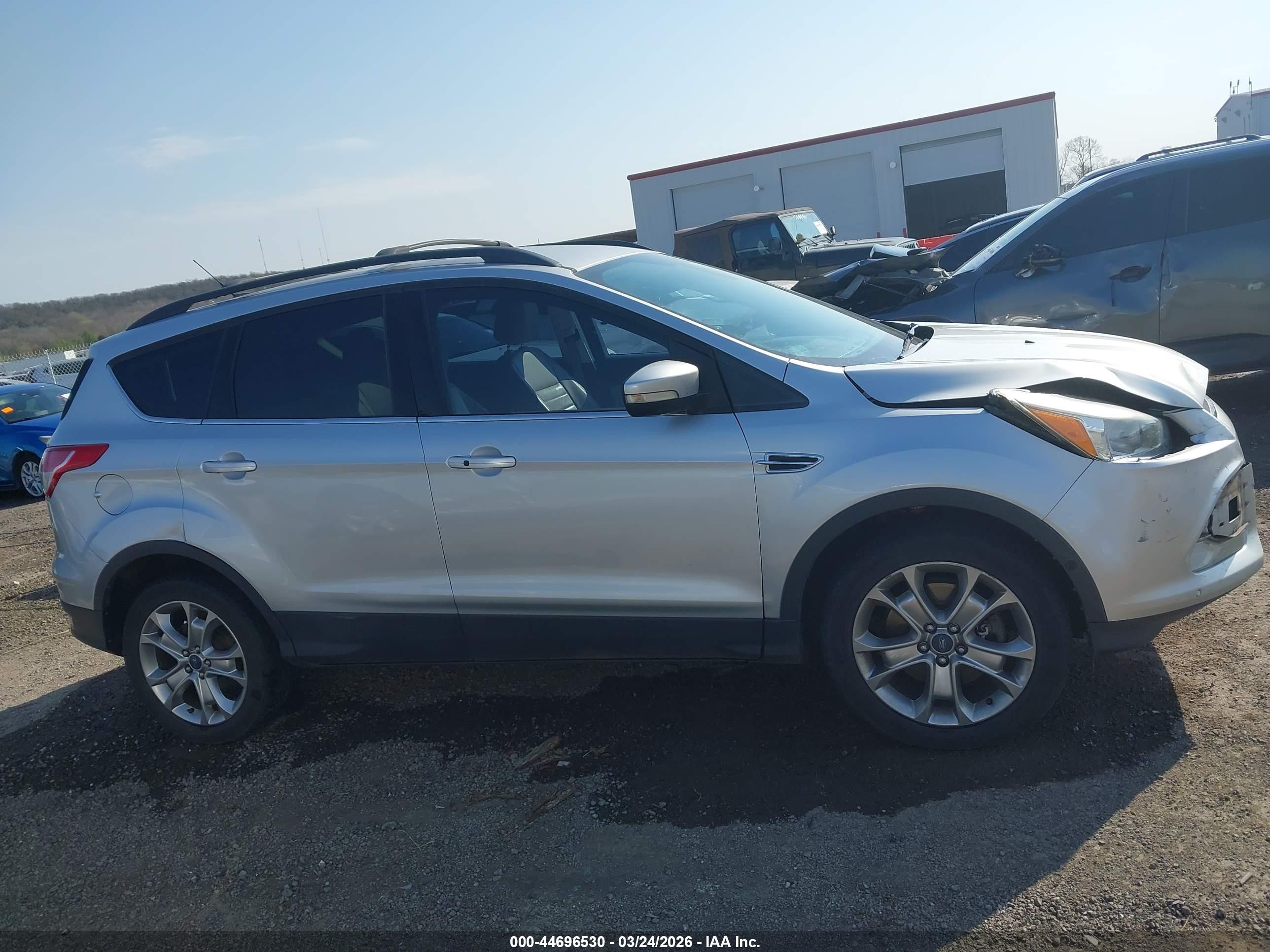 2013 Ford Escape Sel Silver vin: 1FMCU0H93DUA29071