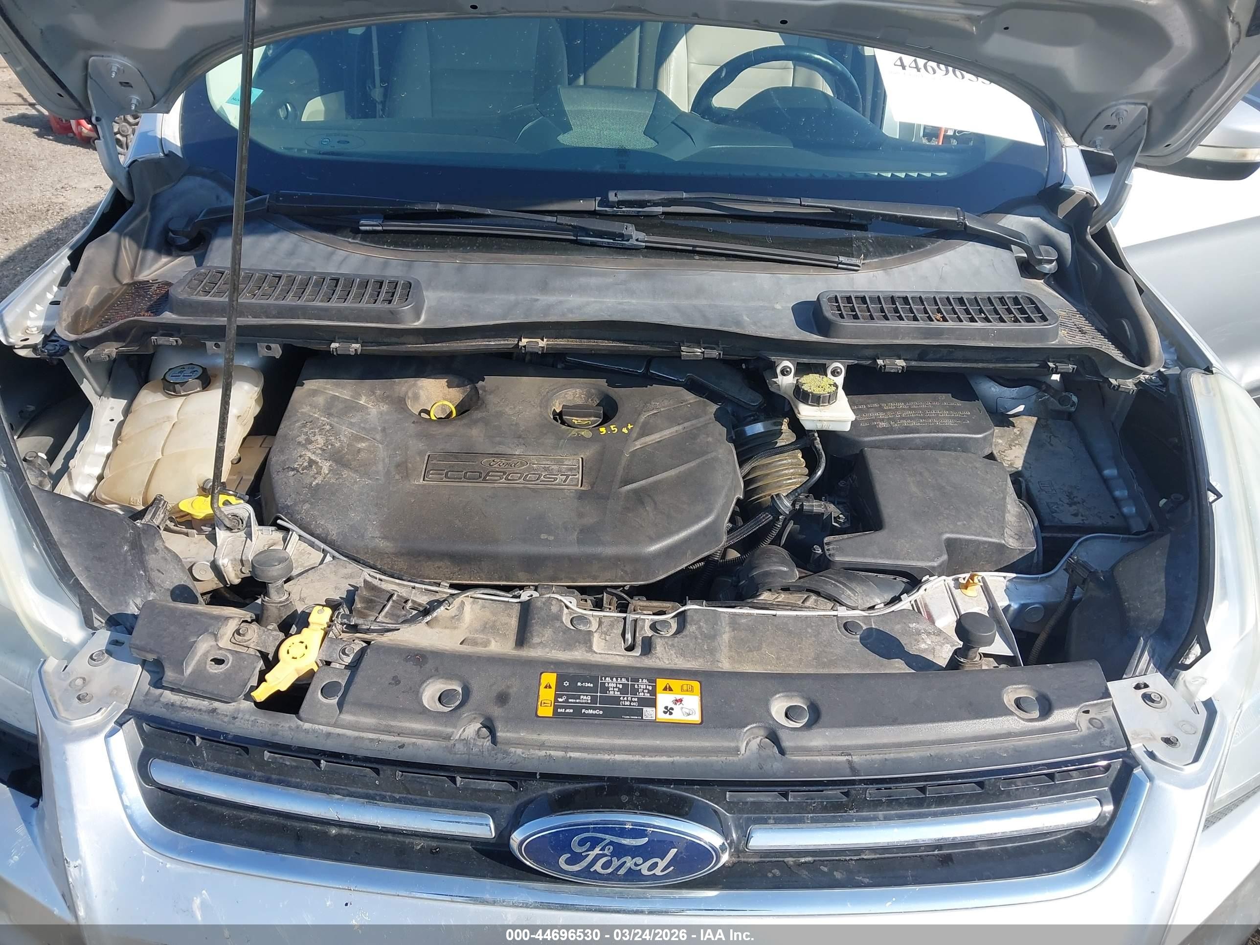 2013 Ford Escape Sel Silver vin: 1FMCU0H93DUA29071