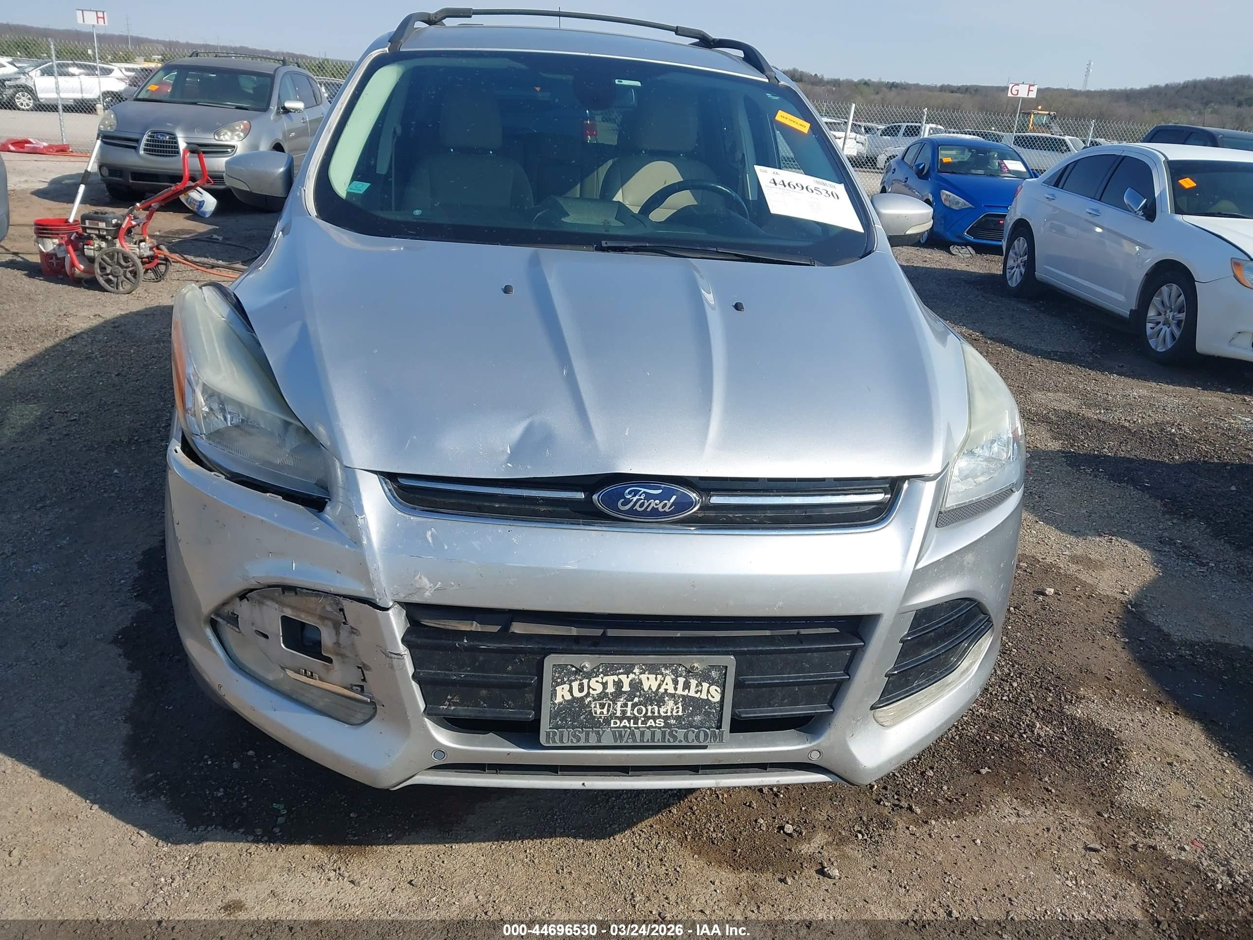 2013 Ford Escape Sel Silver vin: 1FMCU0H93DUA29071