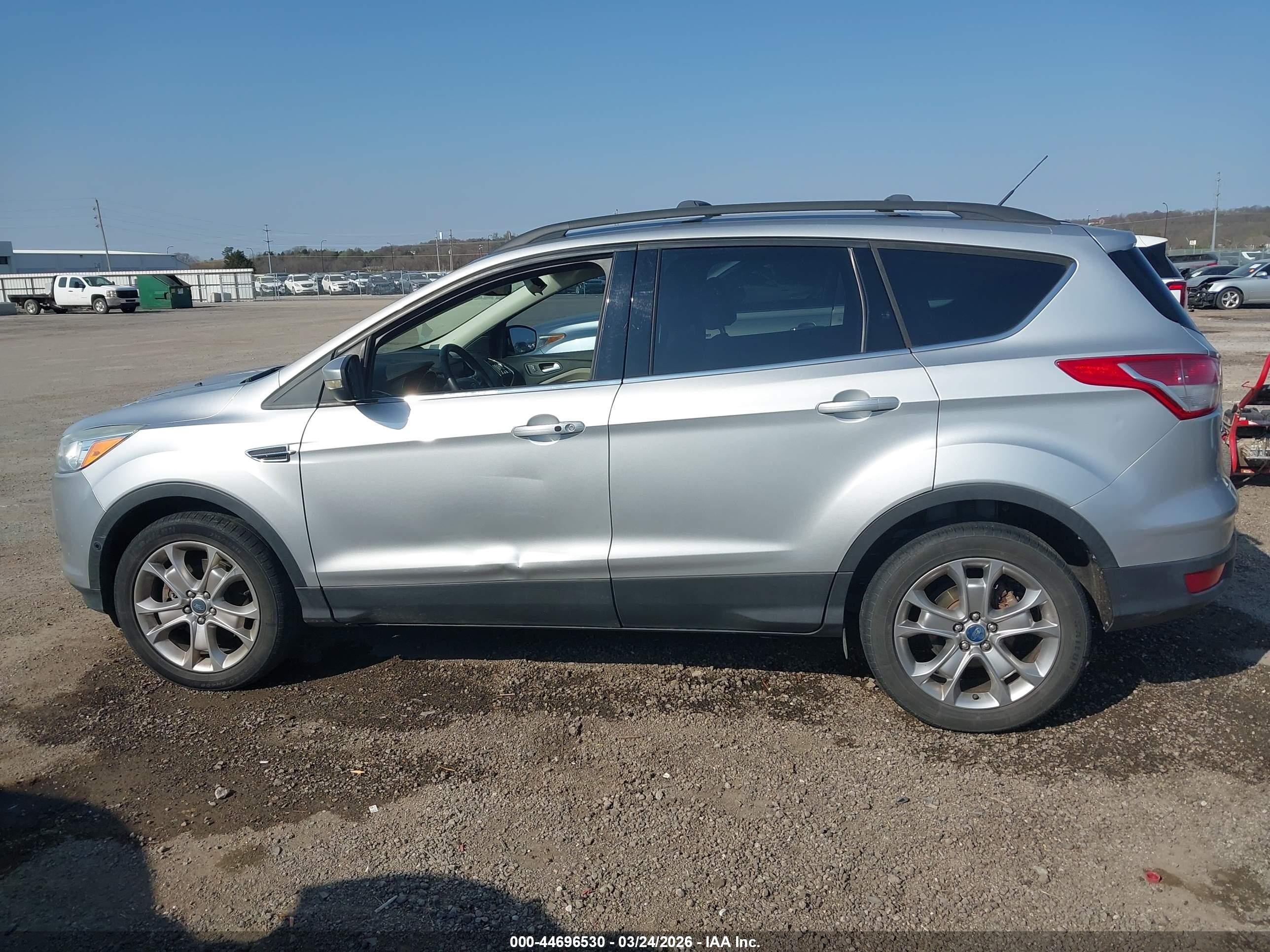 2013 Ford Escape Sel Silver vin: 1FMCU0H93DUA29071