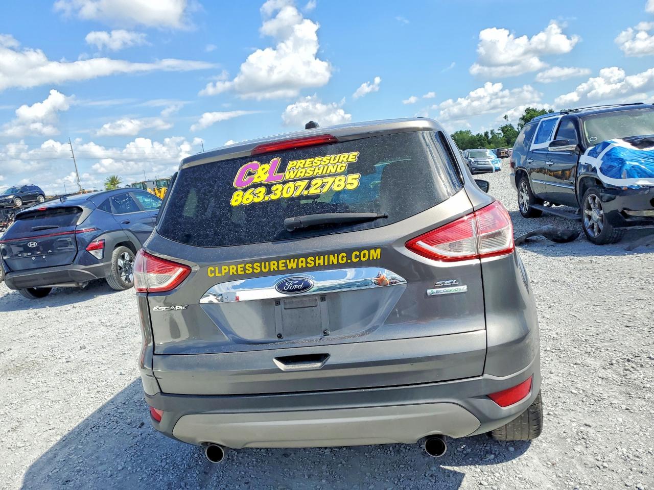 2013 Ford Escape Sel Gray vin: 1FMCU0H93DUA53709