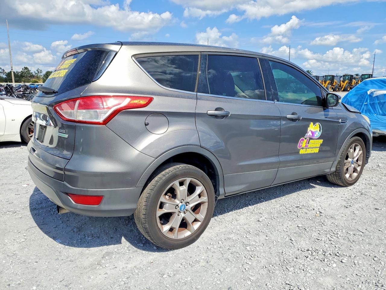 2013 Ford Escape Sel Gray vin: 1FMCU0H93DUA53709