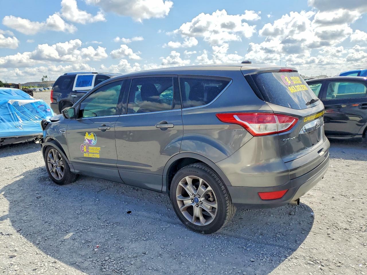 2013 Ford Escape Sel Gray vin: 1FMCU0H93DUA53709