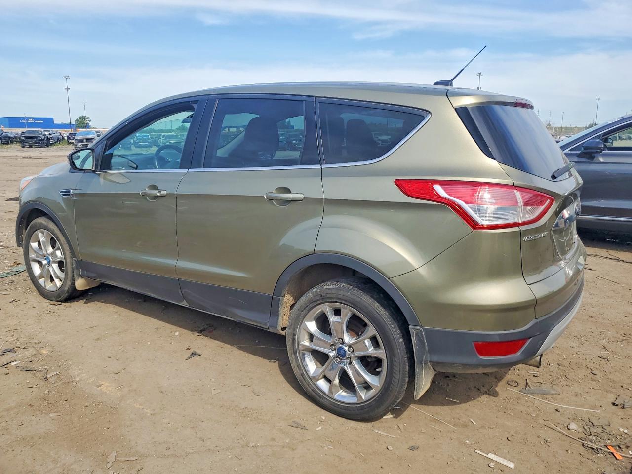 2013 Ford Escape Sel Green vin: 1FMCU0H93DUB38422