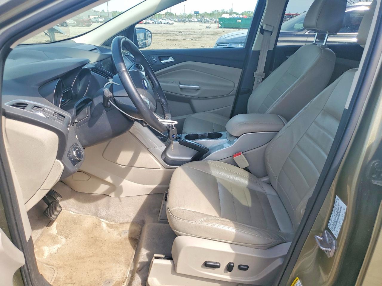 2013 Ford Escape Sel Green vin: 1FMCU0H93DUB38422