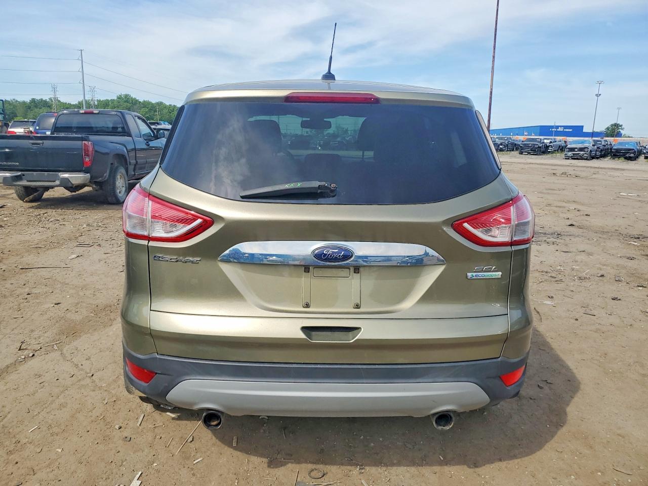 2013 Ford Escape Sel Green vin: 1FMCU0H93DUB38422