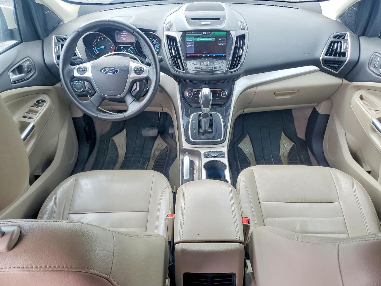 2013 Ford Escape Sel White vin: 1FMCU0H93DUB91315