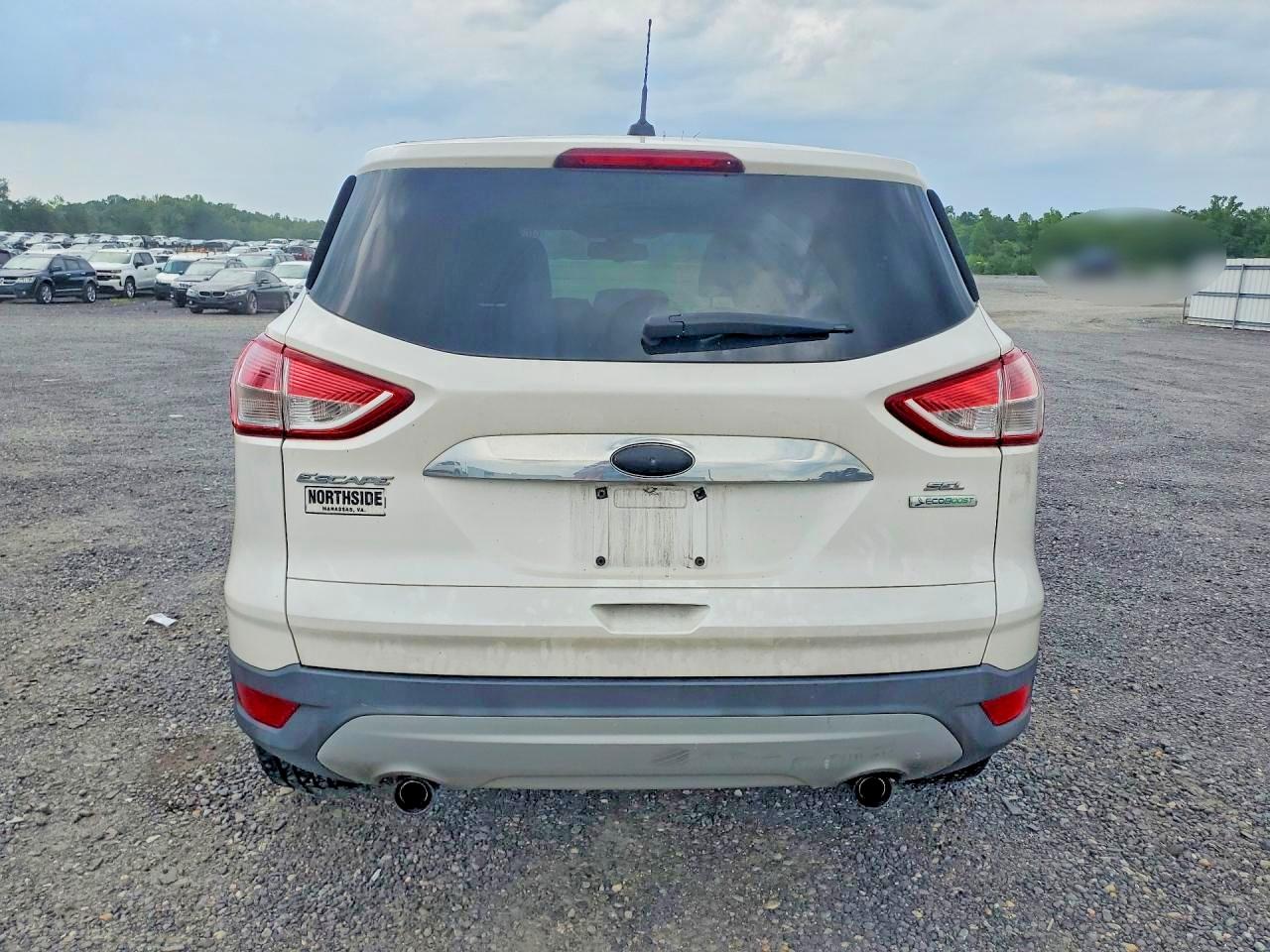 2013 Ford Escape Sel White vin: 1FMCU0H93DUB91315