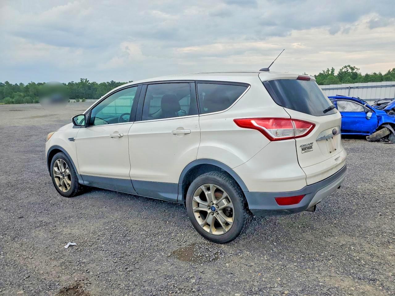 2013 Ford Escape Sel White vin: 1FMCU0H93DUB91315