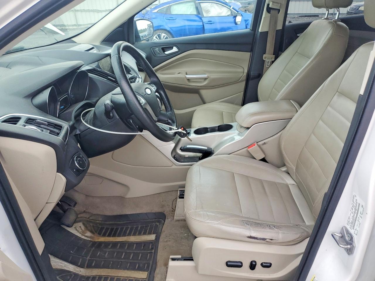 2013 Ford Escape Sel White vin: 1FMCU0H93DUB91315