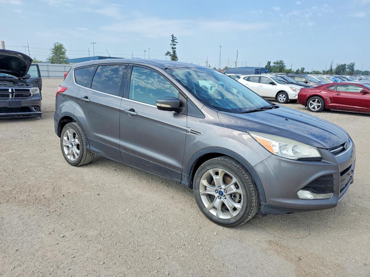 2013 Ford Escape Sel Gray vin: 1FMCU0H93DUC72170
