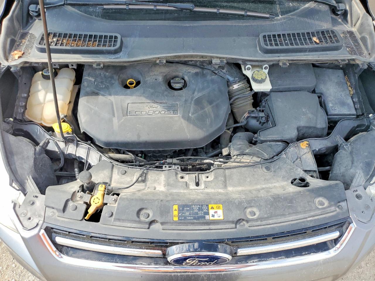 2013 Ford Escape Sel Gray vin: 1FMCU0H93DUC72170