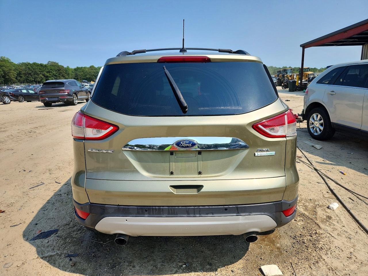 2013 Ford Escape Sel Green vin: 1FMCU0H93DUD31895