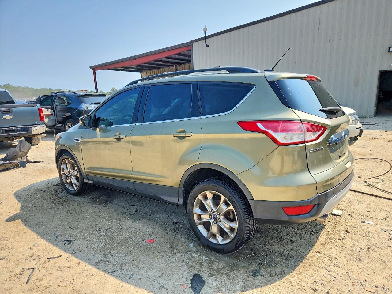 2013 Ford Escape Sel Green vin: 1FMCU0H93DUD31895