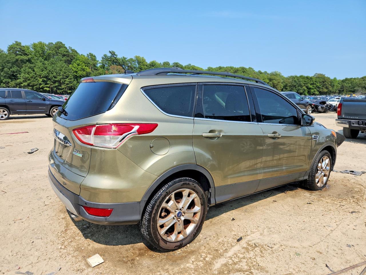 2013 Ford Escape Sel Green vin: 1FMCU0H93DUD31895