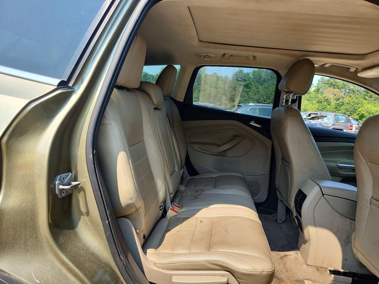 2013 Ford Escape Sel Green vin: 1FMCU0H93DUD31895