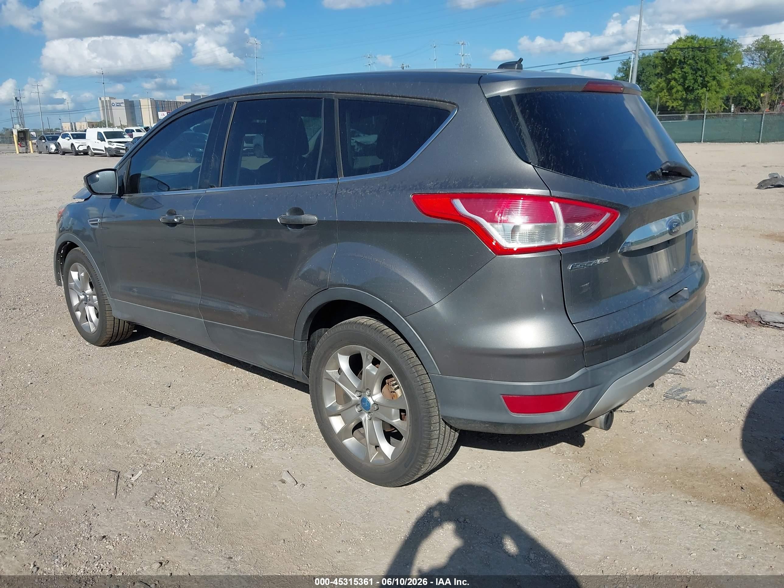 2013 Ford Escape Sel Серый vin: 1FMCU0H94DUA25384