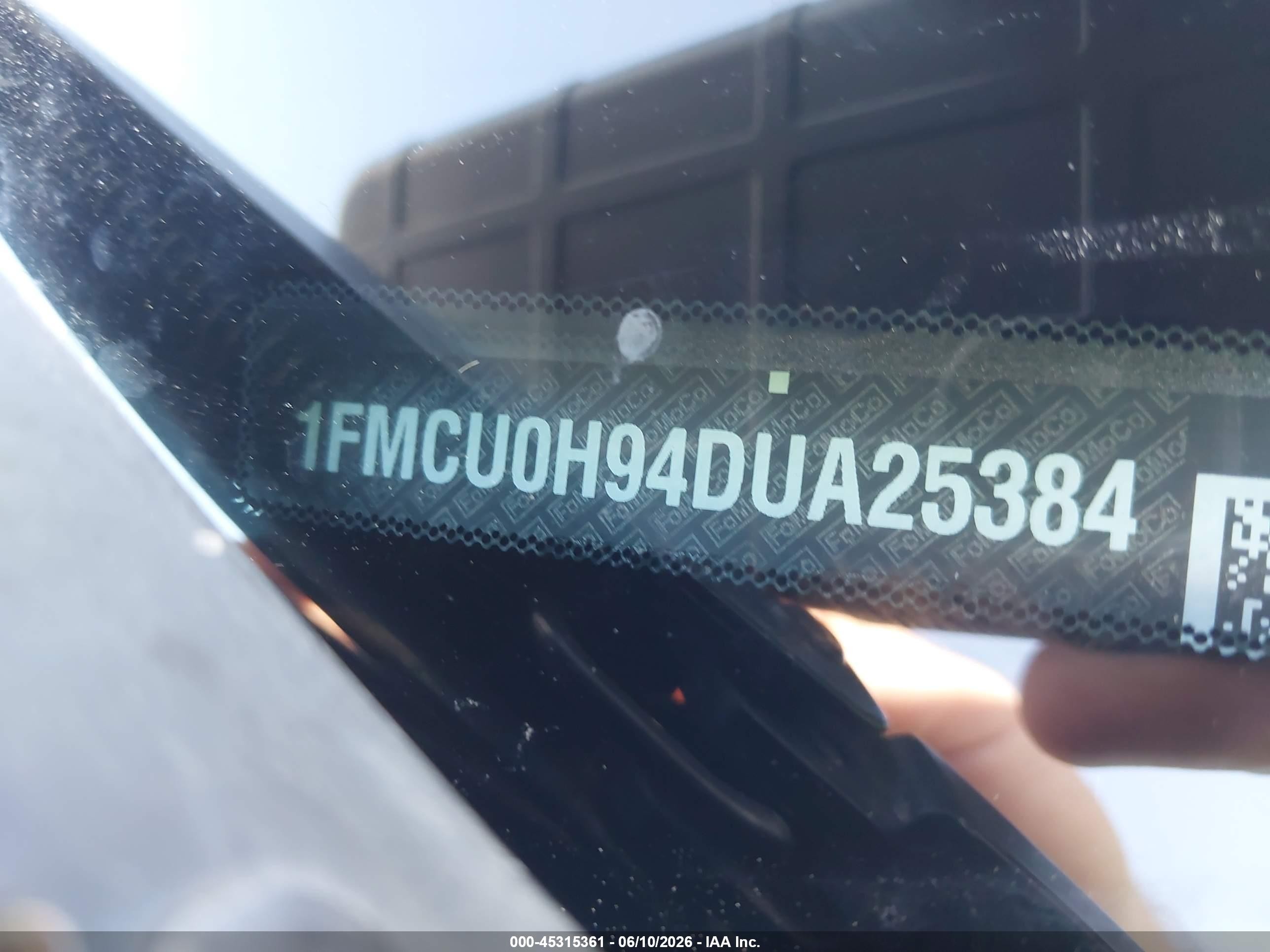 2013 Ford Escape Sel Серый vin: 1FMCU0H94DUA25384