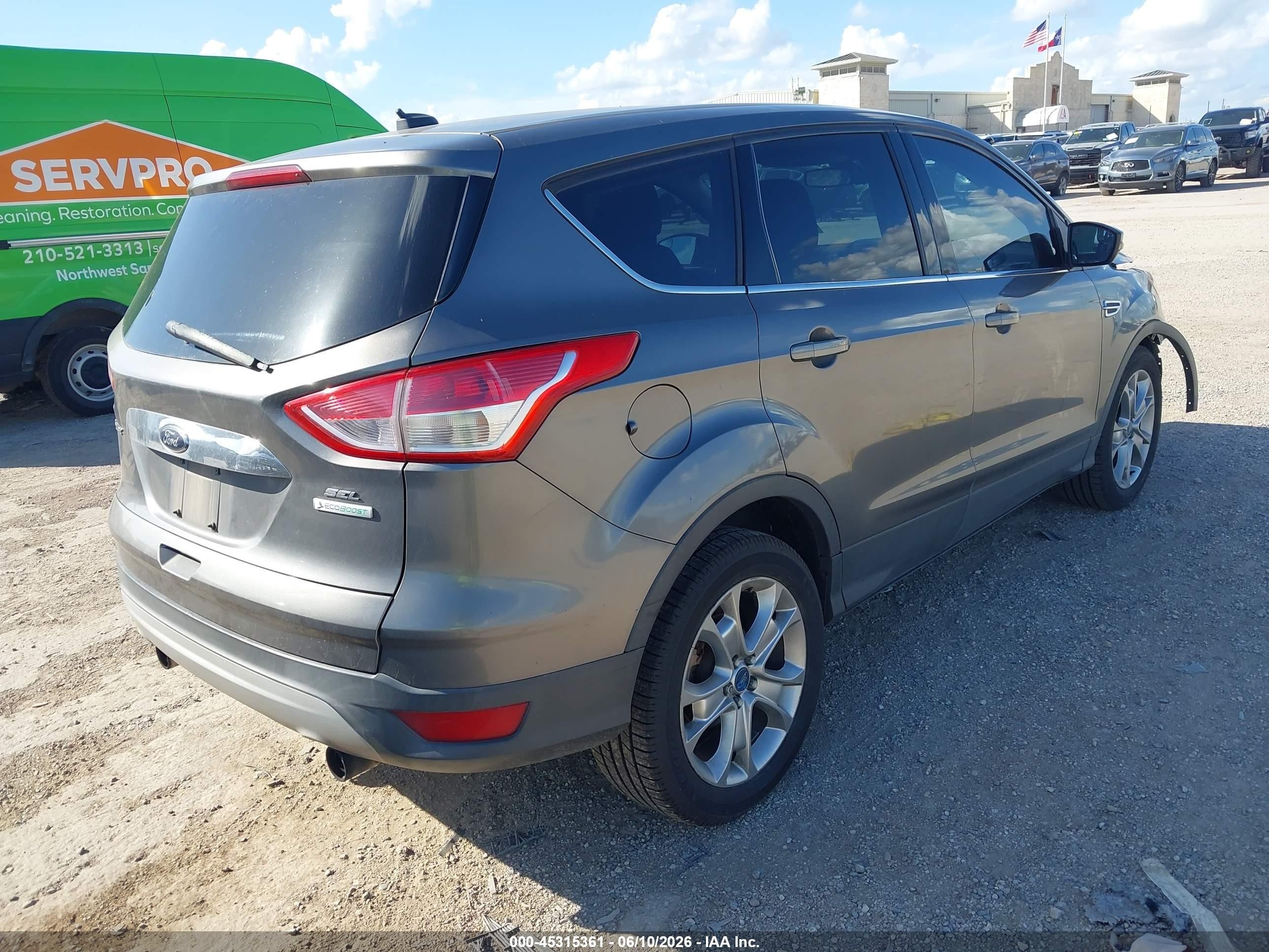 2013 Ford Escape Sel Серый vin: 1FMCU0H94DUA25384