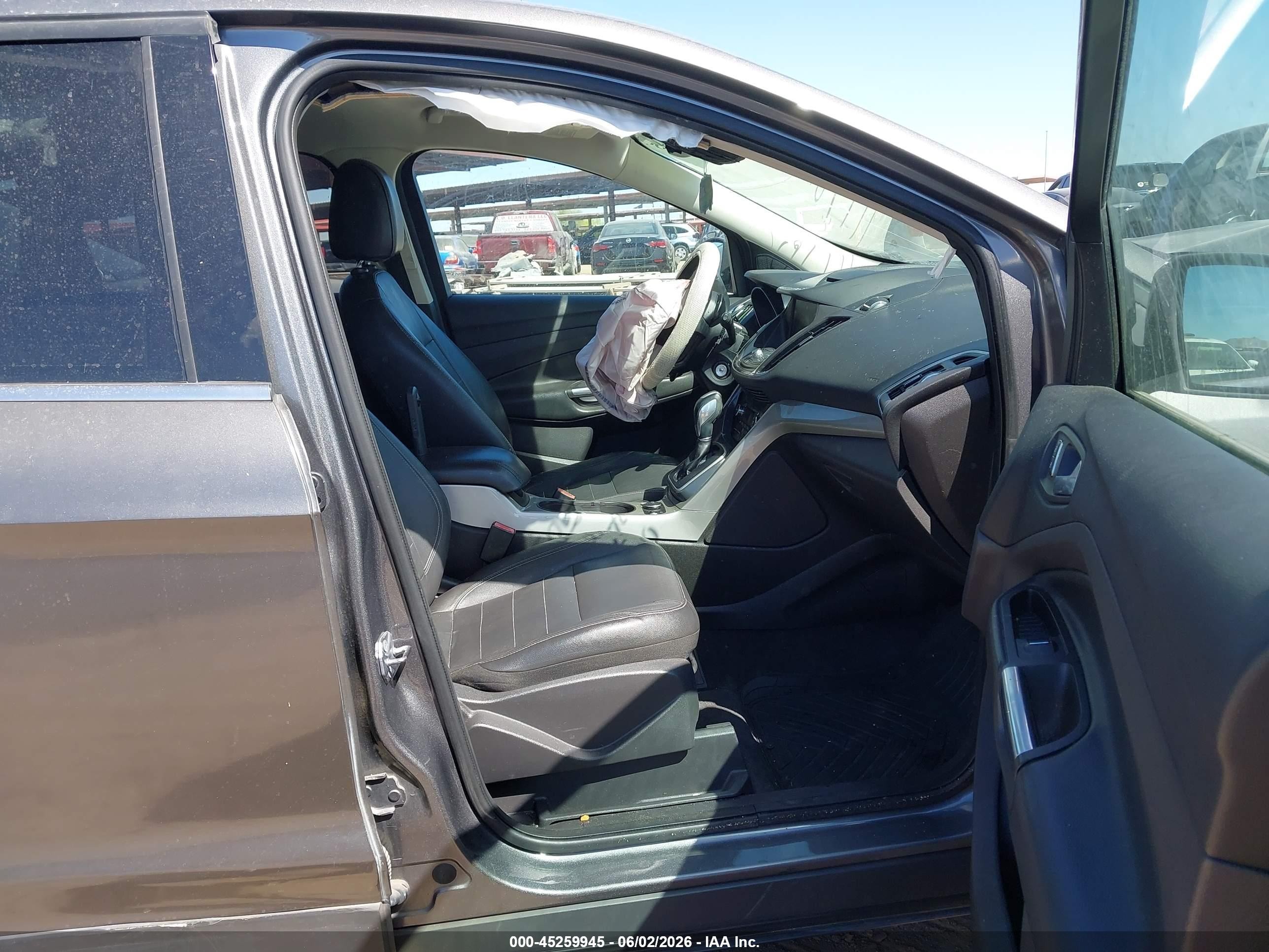 2013 Ford Escape Sel Gray vin: 1FMCU0H94DUA87240