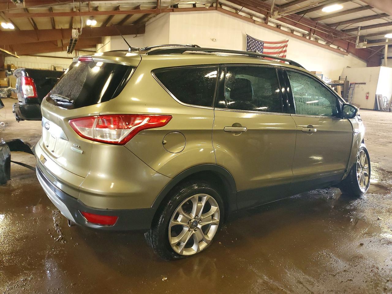 2013 Ford Escape Sel Green vin: 1FMCU0H94DUA95841