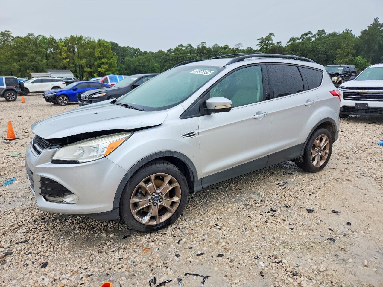 2013 Ford Escape Sel Silver vin: 1FMCU0H94DUB63717