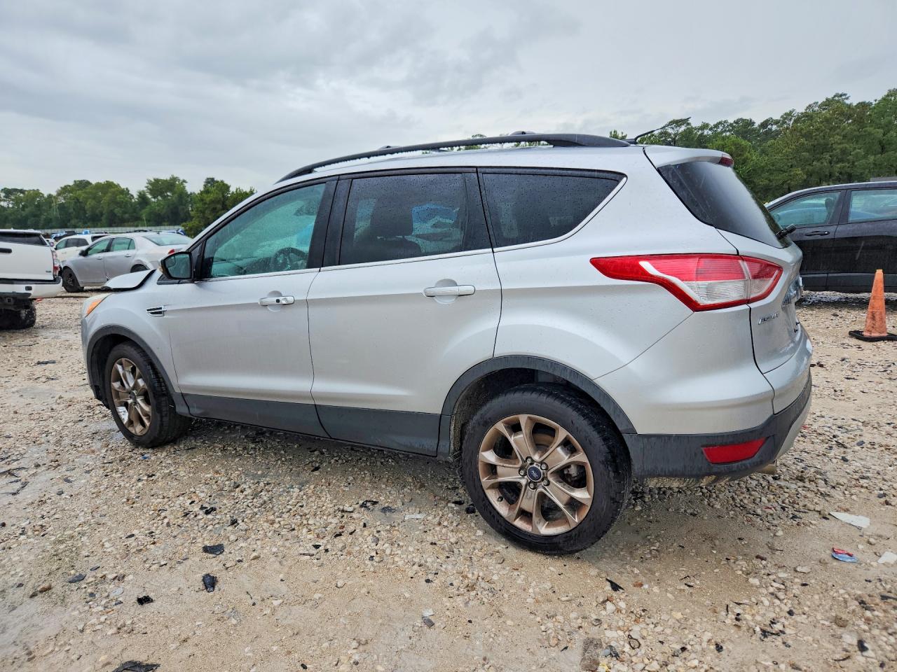 2013 Ford Escape Sel Серебряный vin: 1FMCU0H94DUB63717