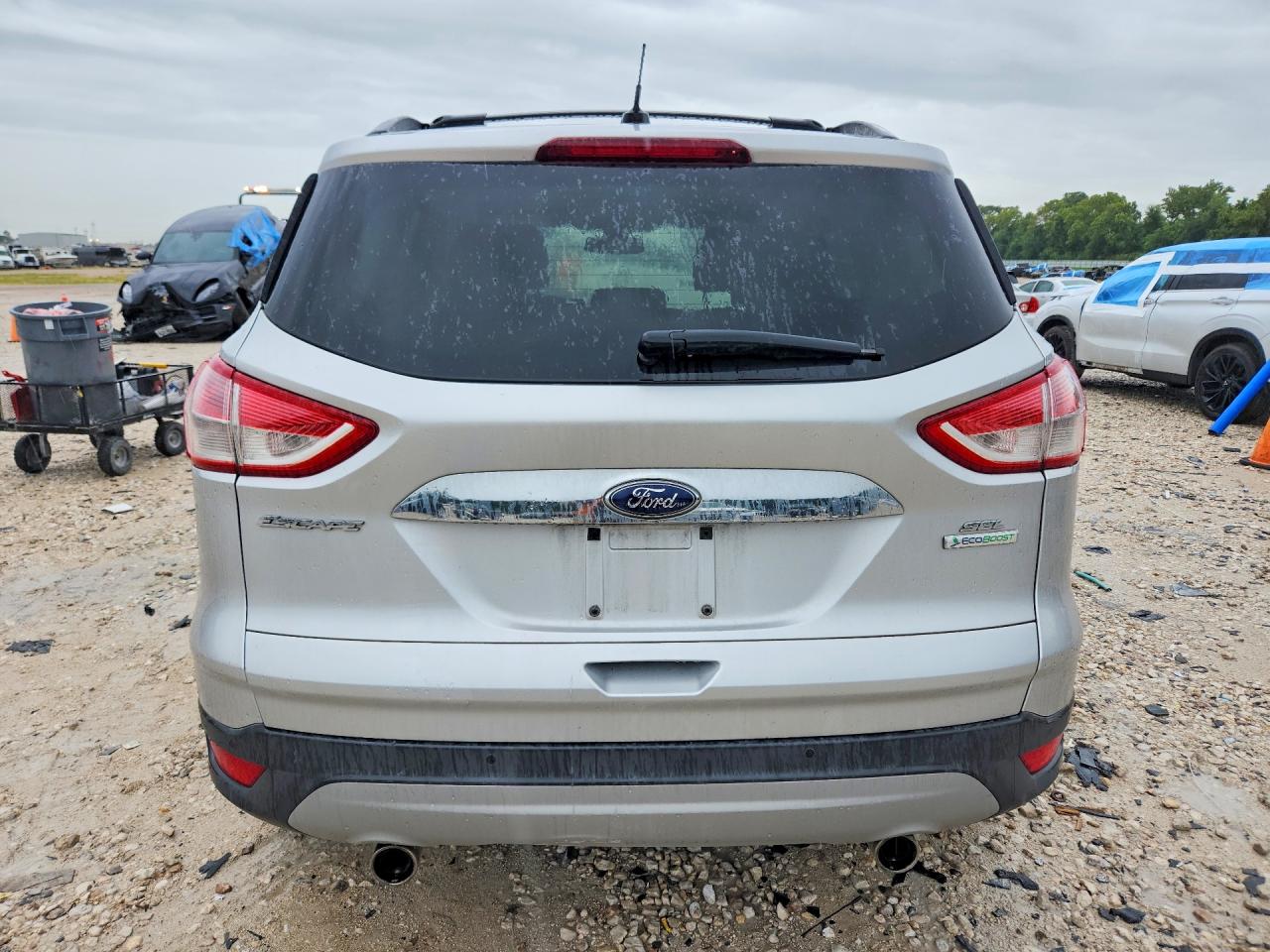 2013 Ford Escape Sel Серебряный vin: 1FMCU0H94DUB63717