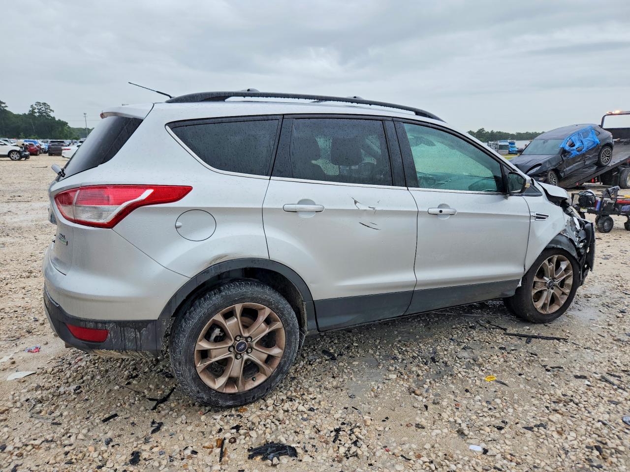 2013 Ford Escape Sel Серебряный vin: 1FMCU0H94DUB63717