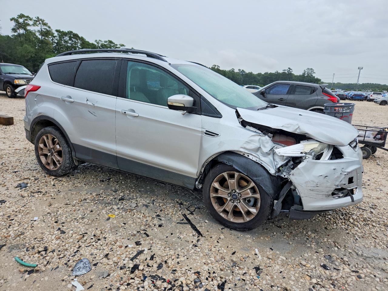 2013 Ford Escape Sel Серебряный vin: 1FMCU0H94DUB63717