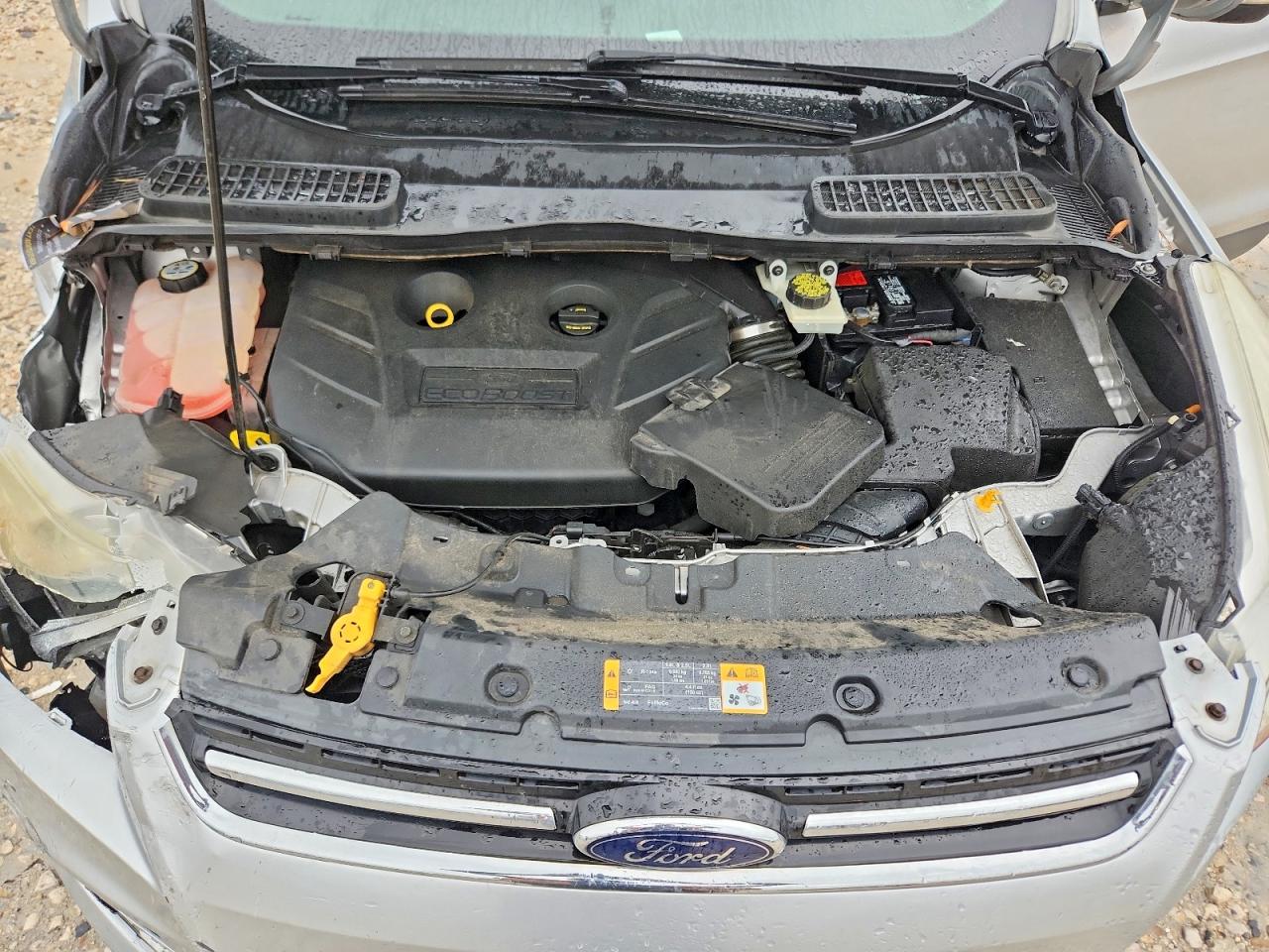 2013 Ford Escape Sel Серебряный vin: 1FMCU0H94DUB63717