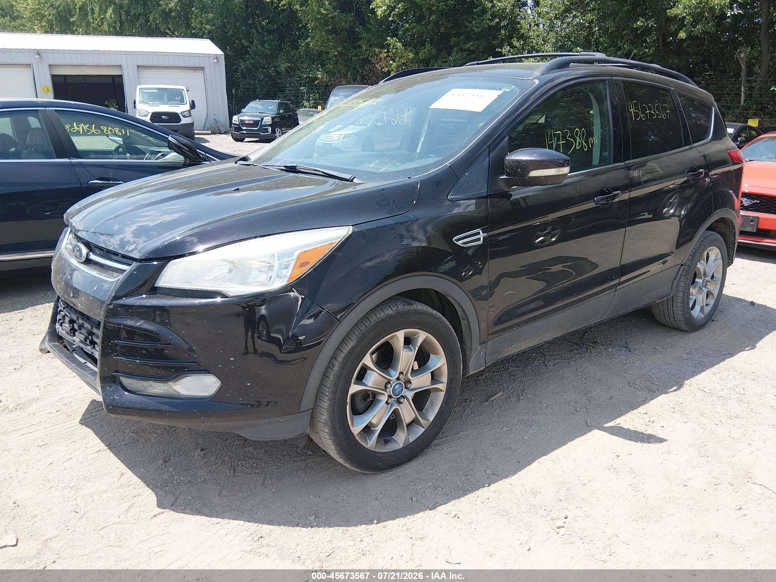 2013 Ford Escape Sel Black vin: 1FMCU0H94DUC44247