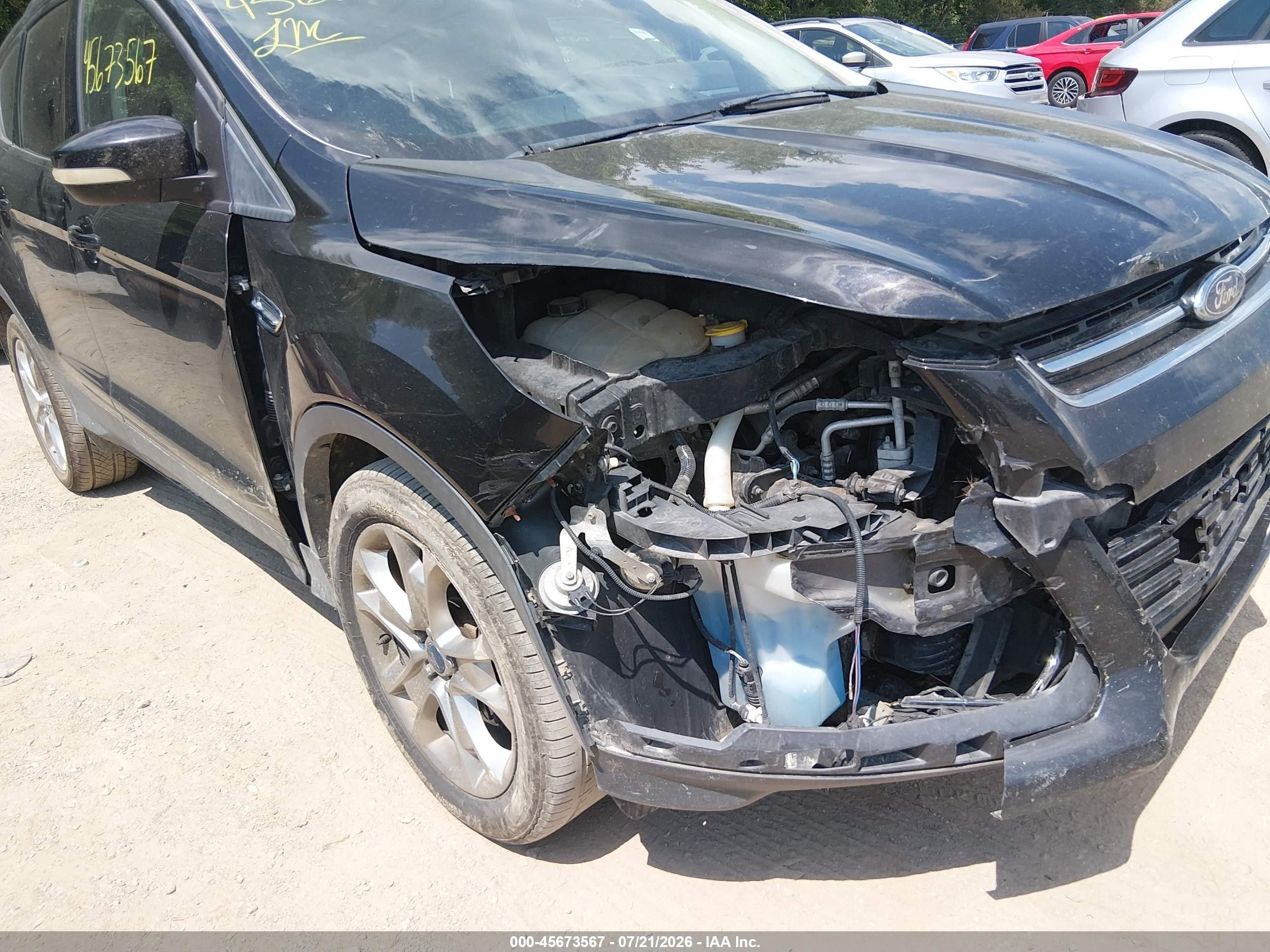 2013 Ford Escape Sel Black vin: 1FMCU0H94DUC44247