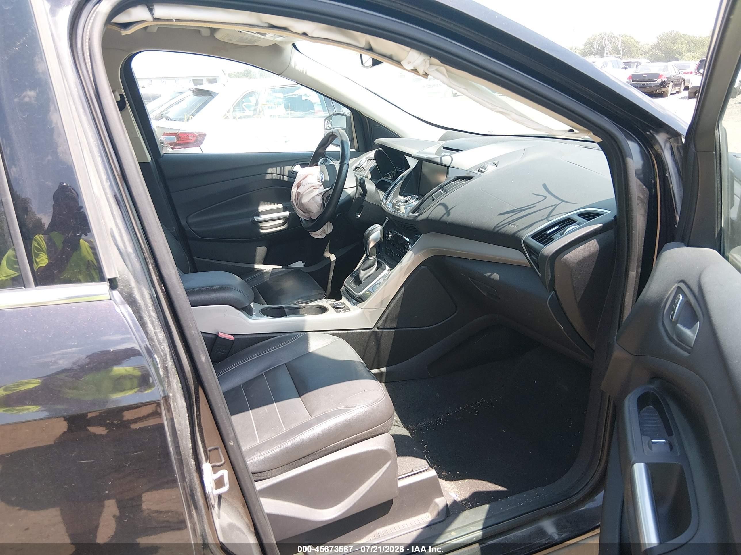 2013 Ford Escape Sel Black vin: 1FMCU0H94DUC44247