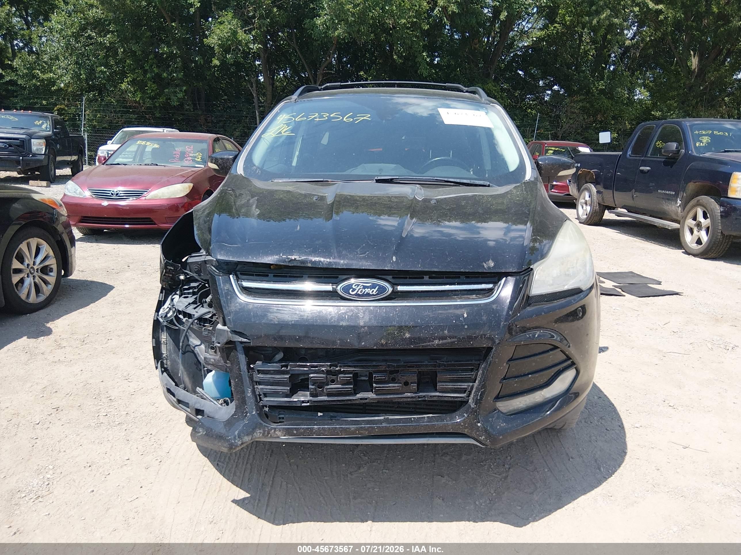 2013 Ford Escape Sel Black vin: 1FMCU0H94DUC44247