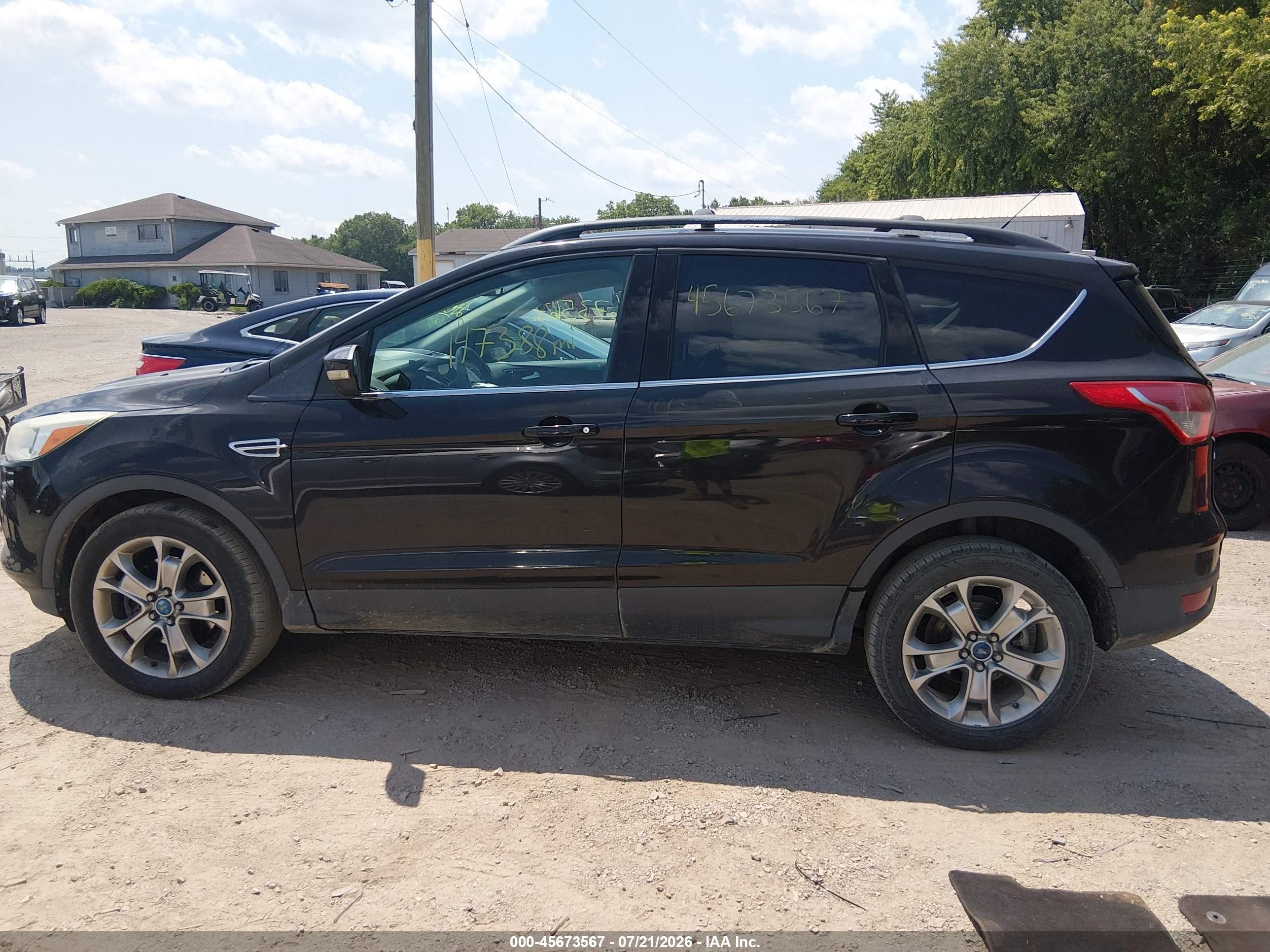 2013 Ford Escape Sel Black vin: 1FMCU0H94DUC44247