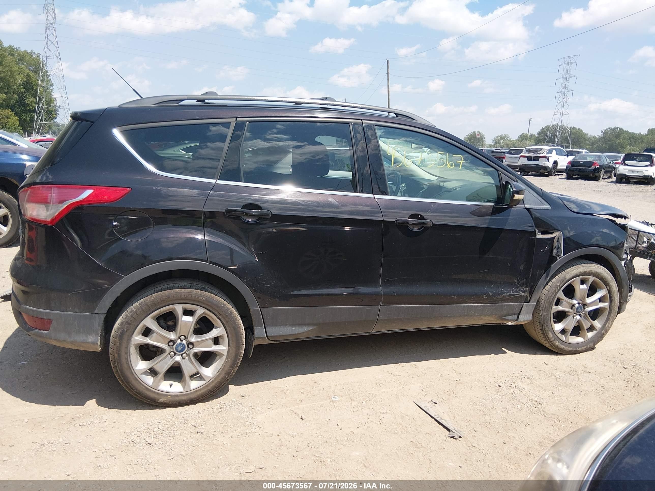 2013 Ford Escape Sel Black vin: 1FMCU0H94DUC44247