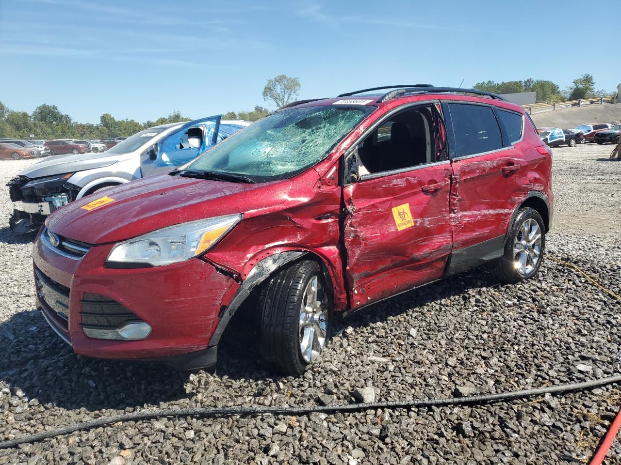 2013 Ford Escape Sel Maroon vin: 1FMCU0H94DUD48110
