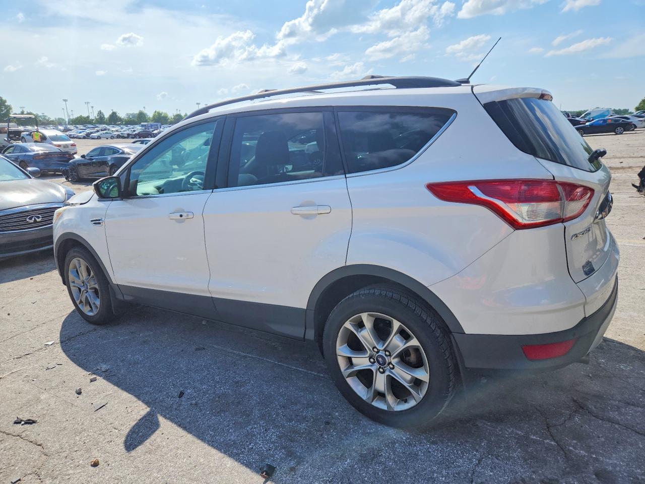 2013 Ford Escape Sel White vin: 1FMCU0H95DUA00977