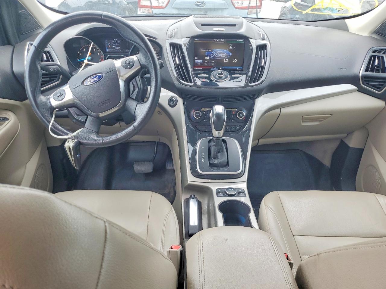 2013 Ford Escape Sel White vin: 1FMCU0H95DUA00977