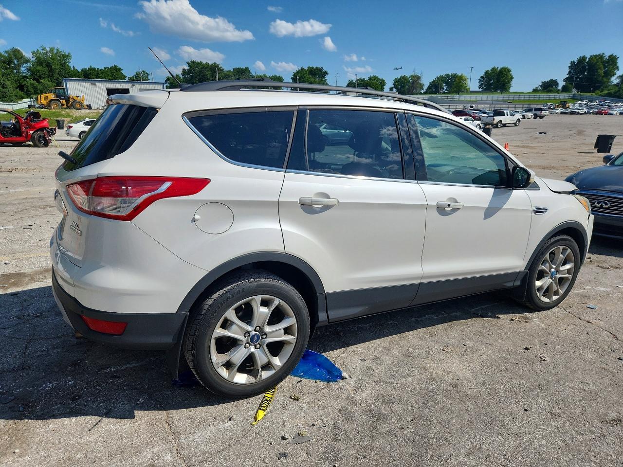 2013 Ford Escape Sel White vin: 1FMCU0H95DUA00977