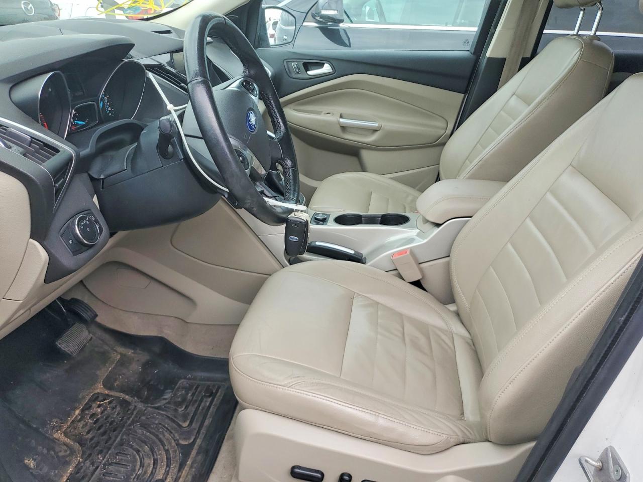 2013 Ford Escape Sel White vin: 1FMCU0H95DUA00977