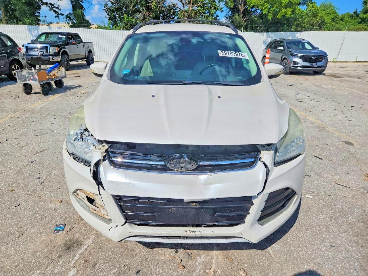 2013 Ford Escape Sel White vin: 1FMCU0H95DUA00977