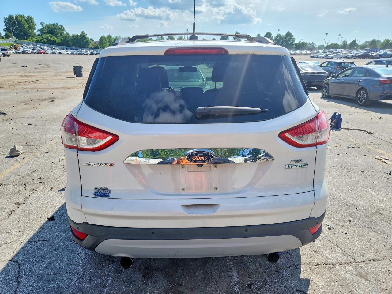 2013 Ford Escape Sel White vin: 1FMCU0H95DUA00977