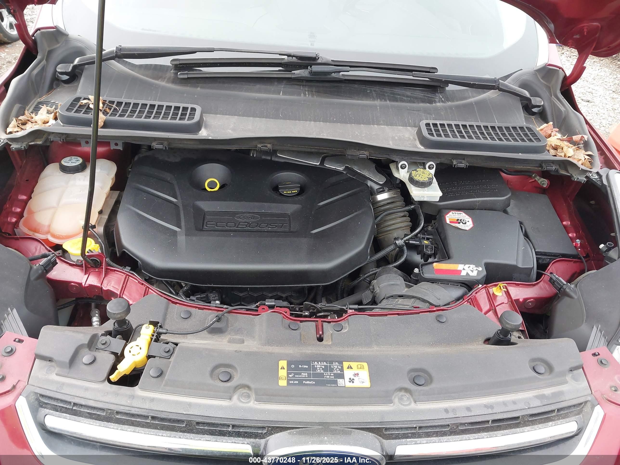2013 Ford Escape Sel Red vin: 1FMCU0H95DUA46809