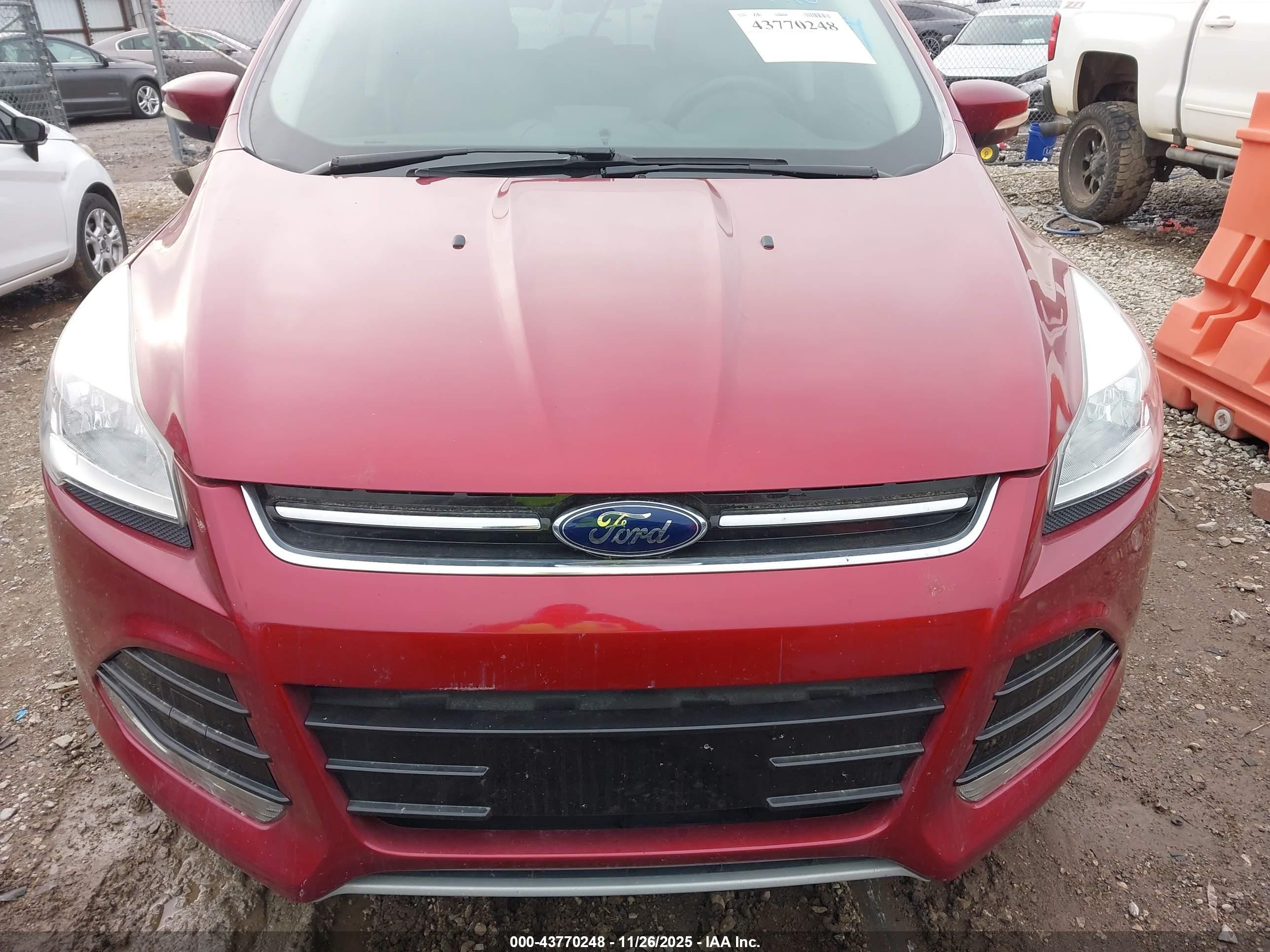 2013 Ford Escape Sel Red vin: 1FMCU0H95DUA46809