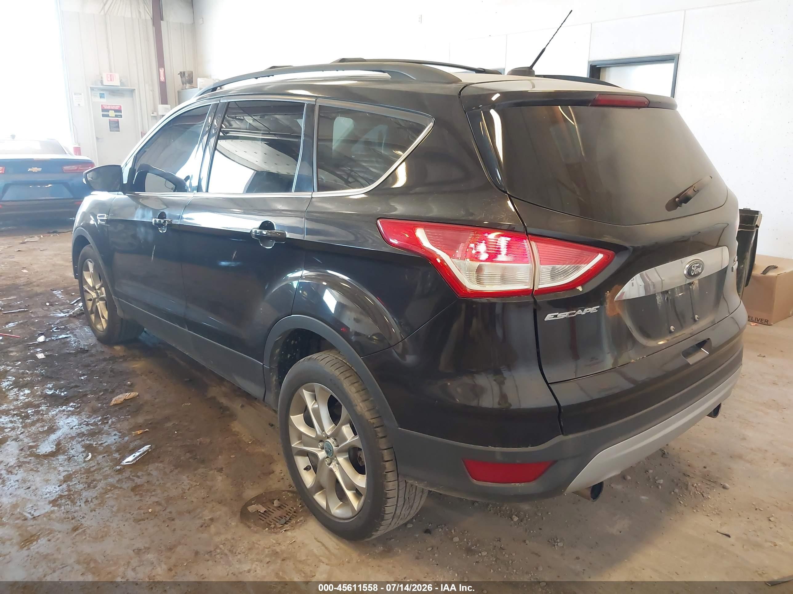 2013 Ford Escape Sel Black vin: 1FMCU0H95DUA68843